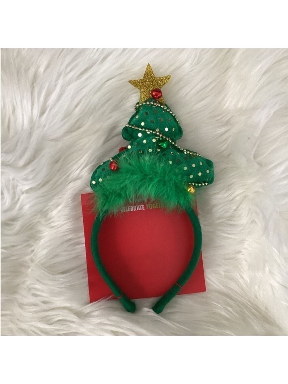 Celebrate Together from Kohls Christmas tree headband new in package